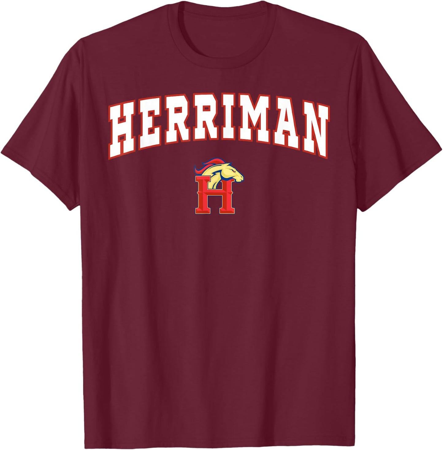 Herriman High School Mustangs C2 T-Shirt - T-Shirt | Maroon