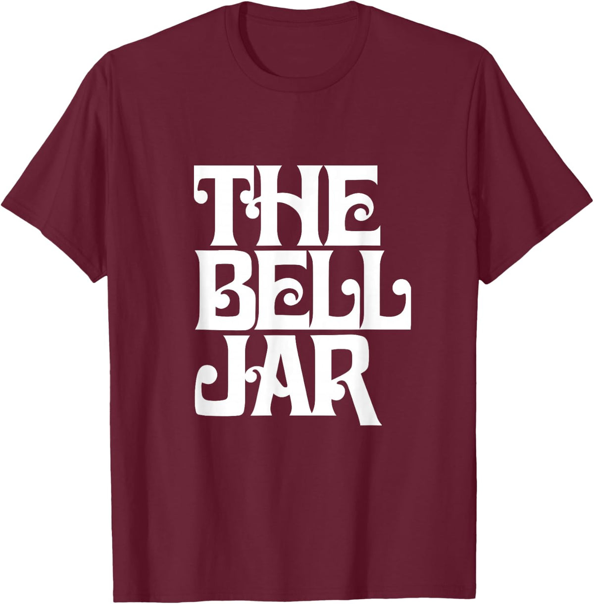The Bell Jar | Retro Vintage Novel Book Cover Shirt T-Shirt - T-Shirt | Maroon