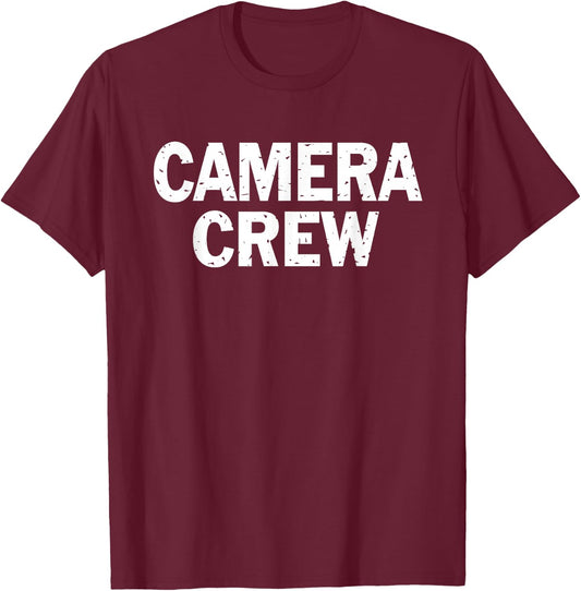 Camera Crew T-Shirt - T-Shirt | Maroon