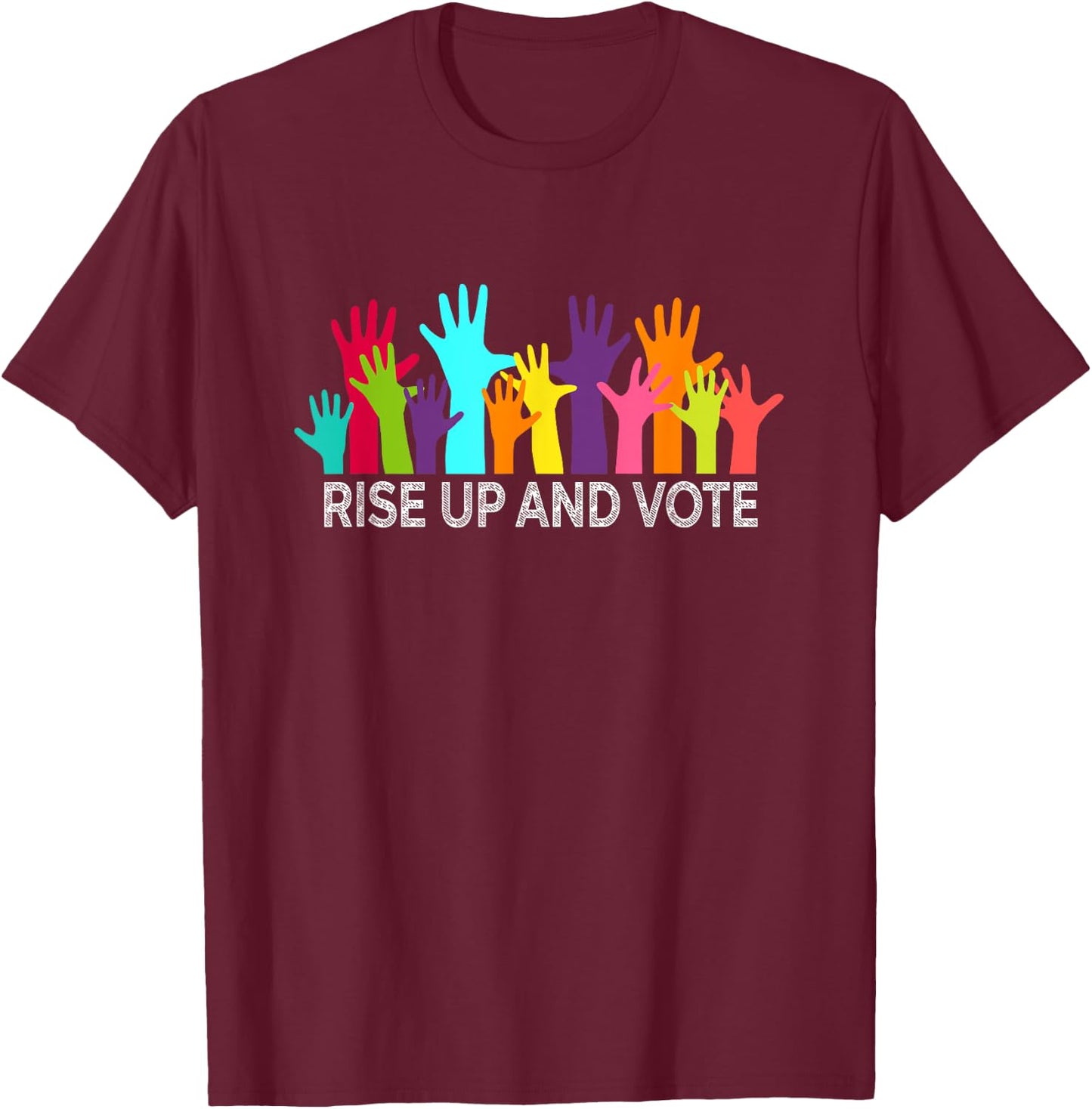 Rise Up and Vote T Shirts Gifts Midterm Elections 2018 T-Shirt - T-Shirt | Maroon