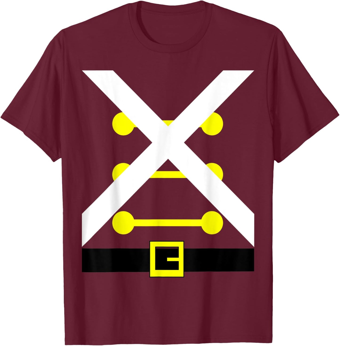 Christmas Toy Soldier Costume Adult Youth T-Shirt - T-Shirt | Maroon