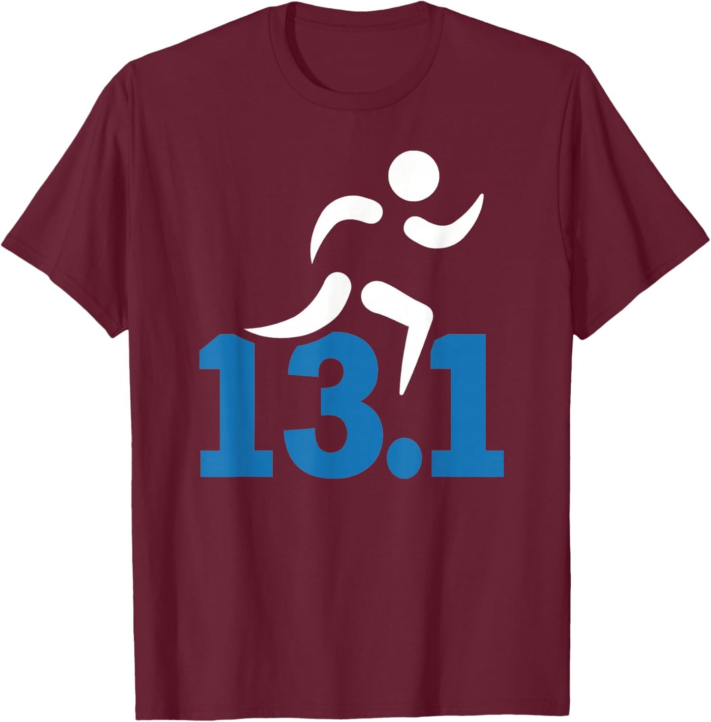 13.1 Miles Half Marathon T-Shirt - T-Shirt | Maroon