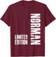 Limited Edition Norman Gifts - Funny Norman T-Shirt - T-Shirt | Maroon