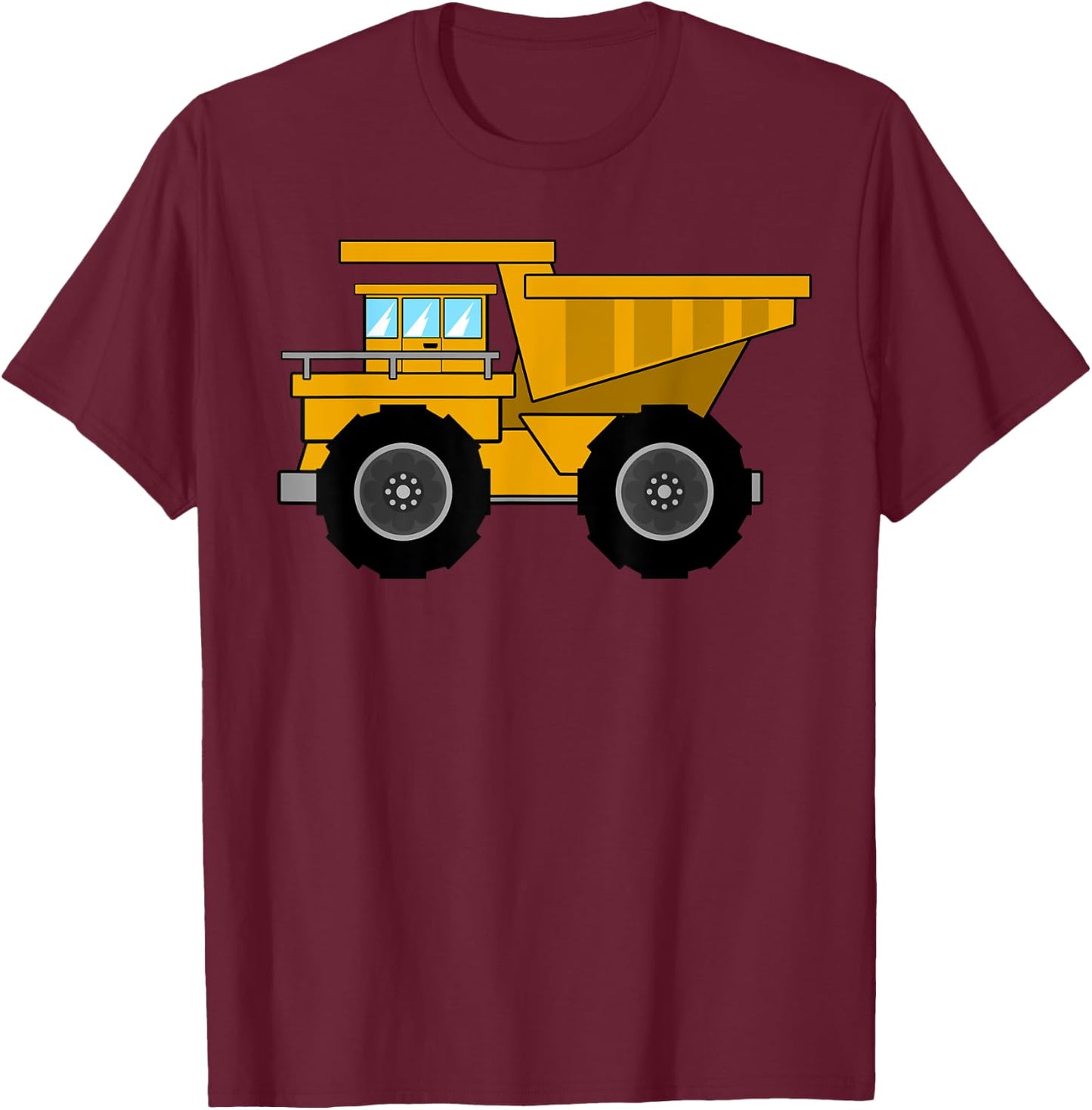I Love Dump Truck Shirt | Little Boys Kids Gift T-Shirt - T-Shirt | Maroon