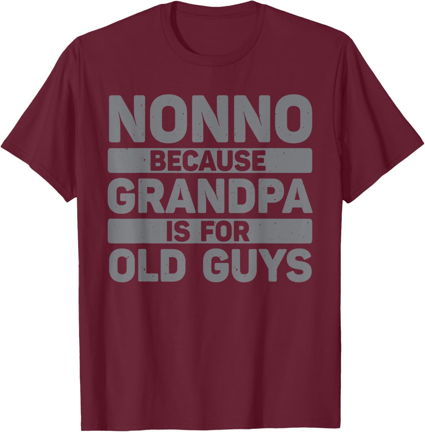 Nonno Design For Grandpa From Grandkids Father's Day Nonno T-Shirt - T-Shirt | Maroon