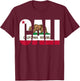 Republic of California State Flag T-Shirt - T-Shirt | Maroon