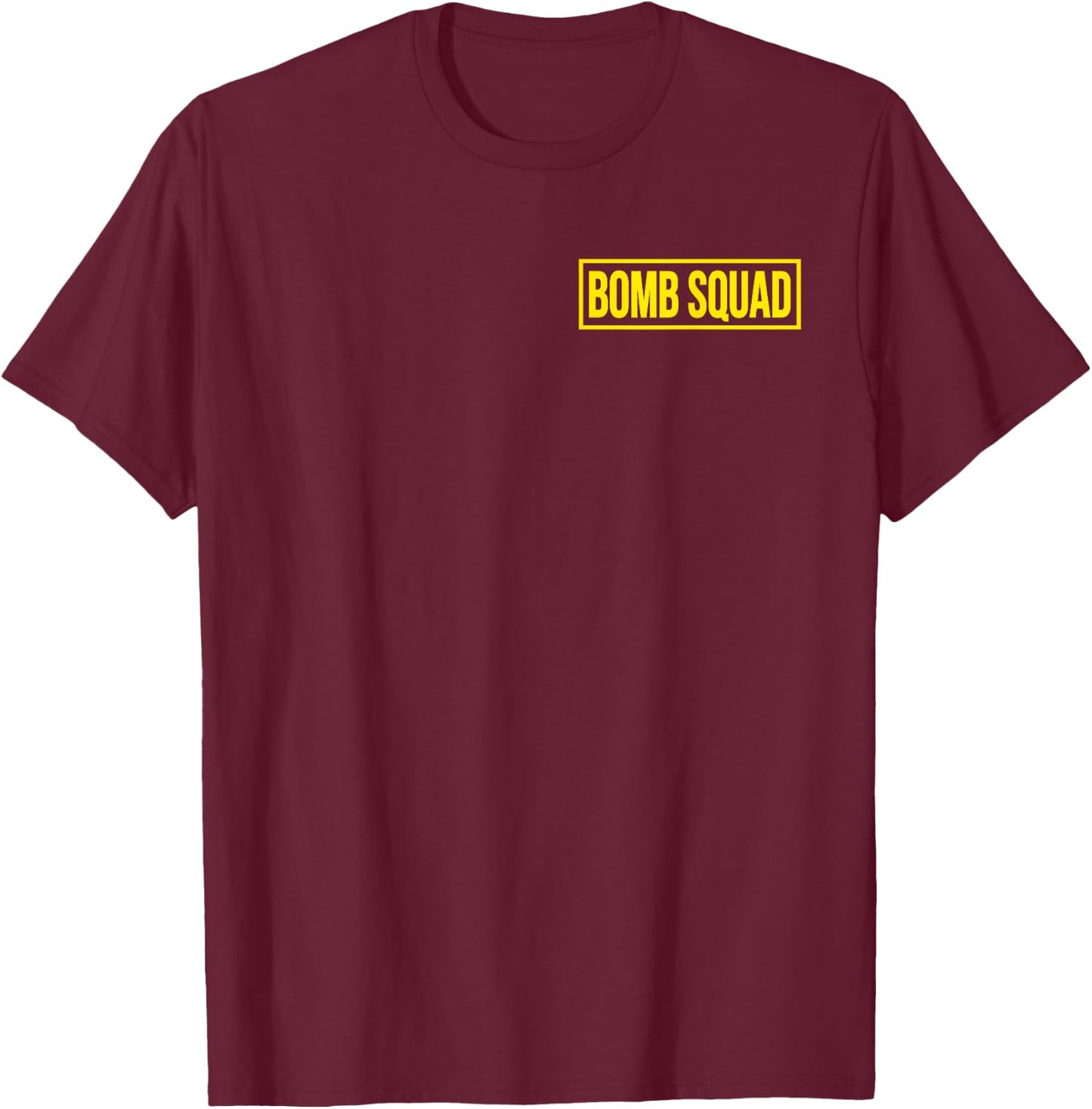 Bomb Squad Disposal Explosives Engineer Uniform Costume T-Shirt - T-Shirt | Maroon