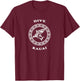Dive Kauai Vintage Tribal Shark Vacation Diving Gift T-Shirt - T-Shirt | Maroon