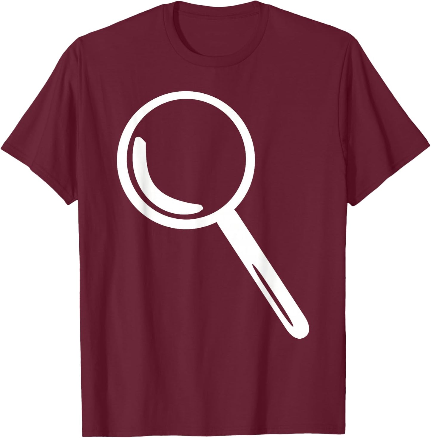 Magnifying glass T-Shirt - T-Shirt | Maroon