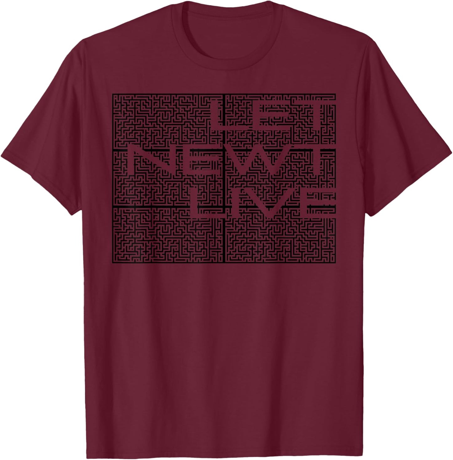 Let Newt Live Maze Shirt T-Shirt - T-Shirt | Maroon