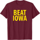 Official Beat Iowa House Divided State of IA T-Shirt - T-Shirt | Maroon