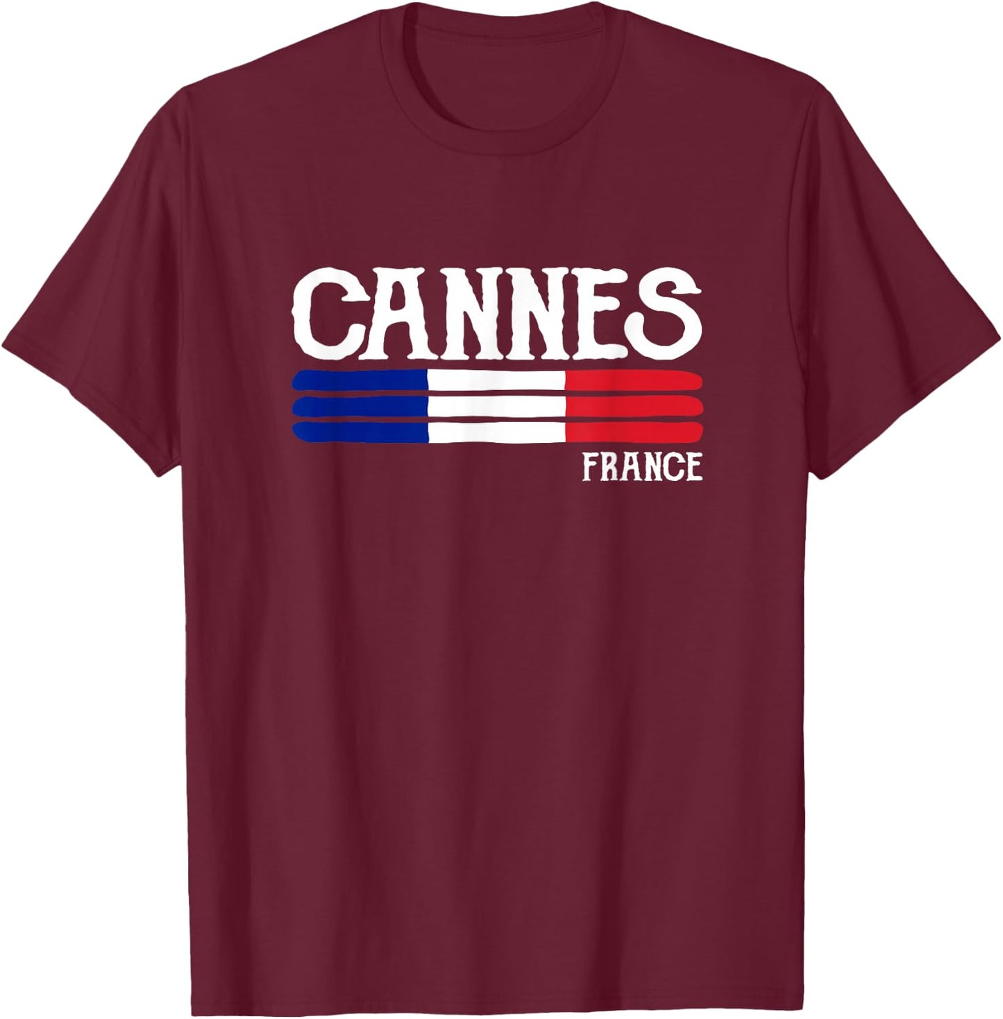 Cannes France Souvenir T-Shirt - T-Shirt | Maroon