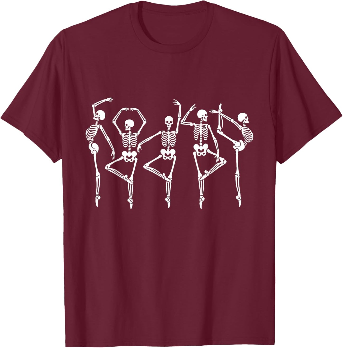 Ballet Dance Cute Halloween Costume Girl T-Shirt - T-Shirt | Maroon