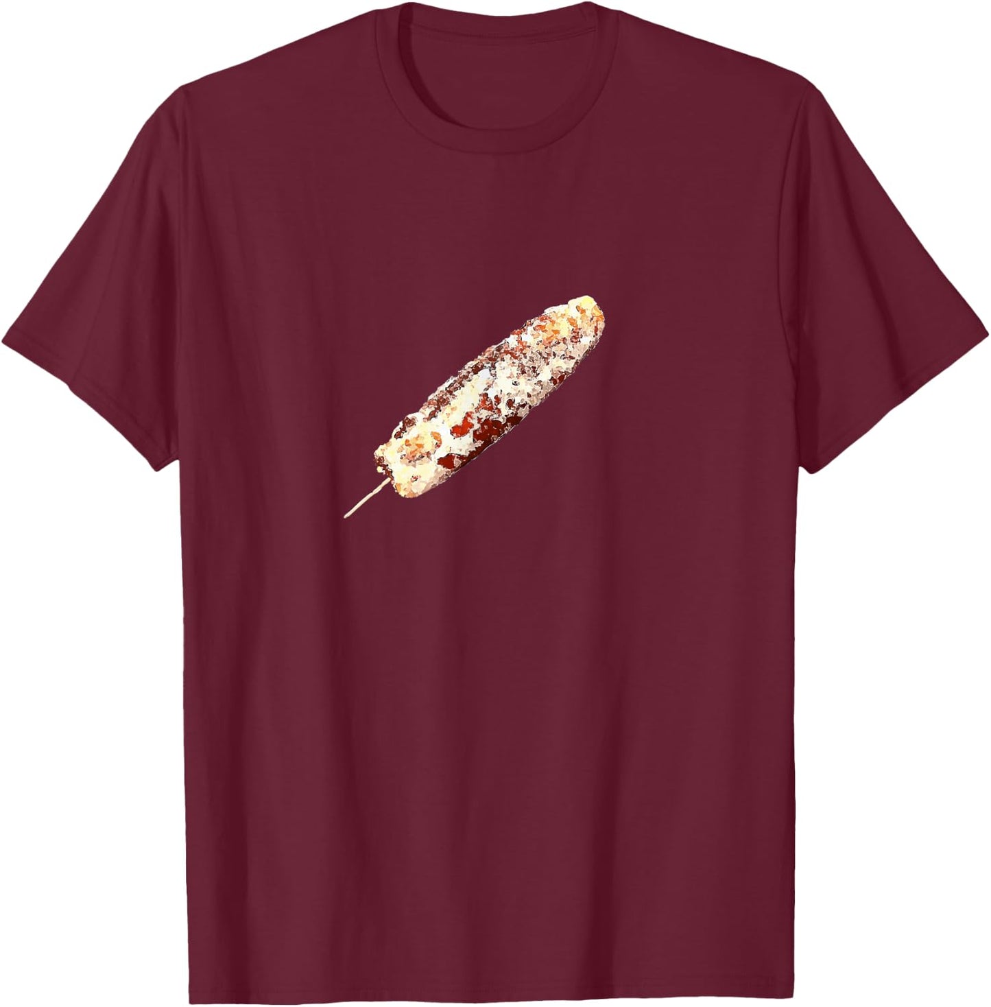 Elote Corn on the Cob Stick Mexican Corn T-Shirt - T-Shirt | Maroon