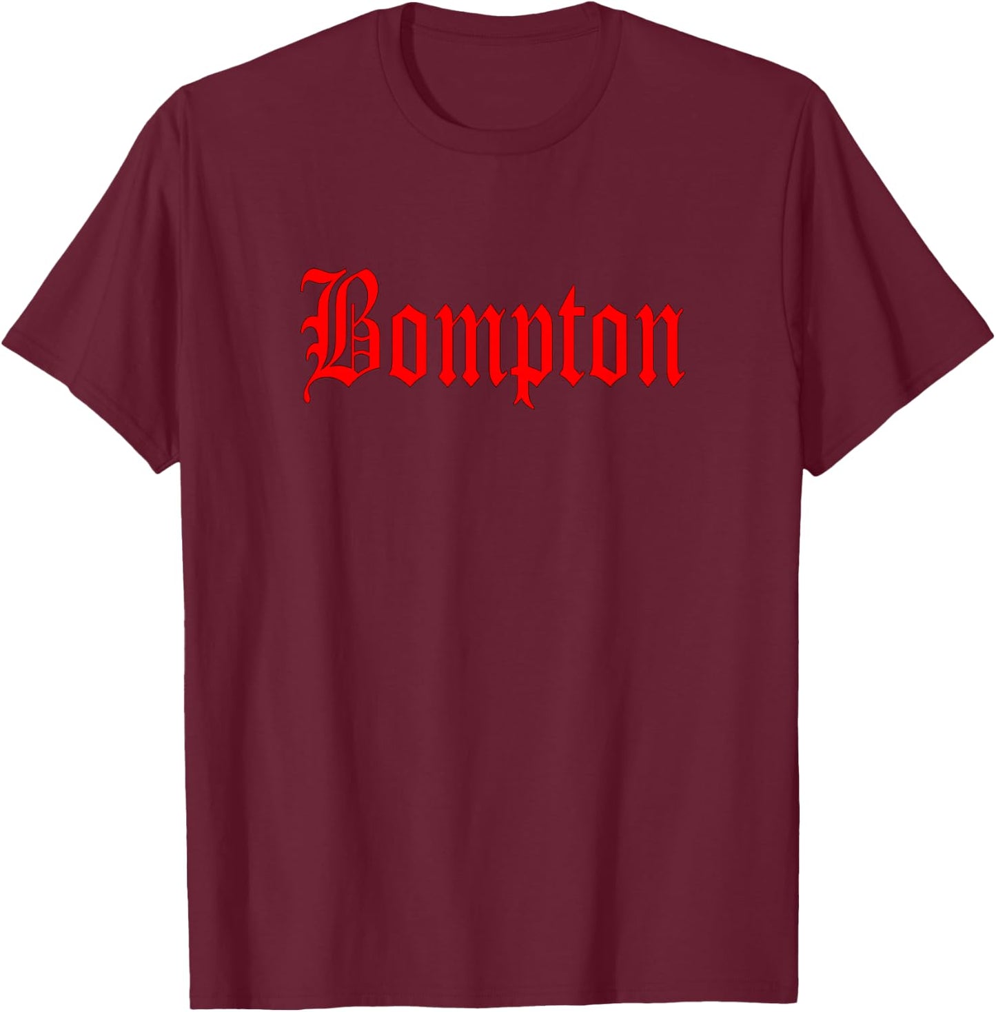 Bompton Old English T-Shirt - T-Shirt | Maroon