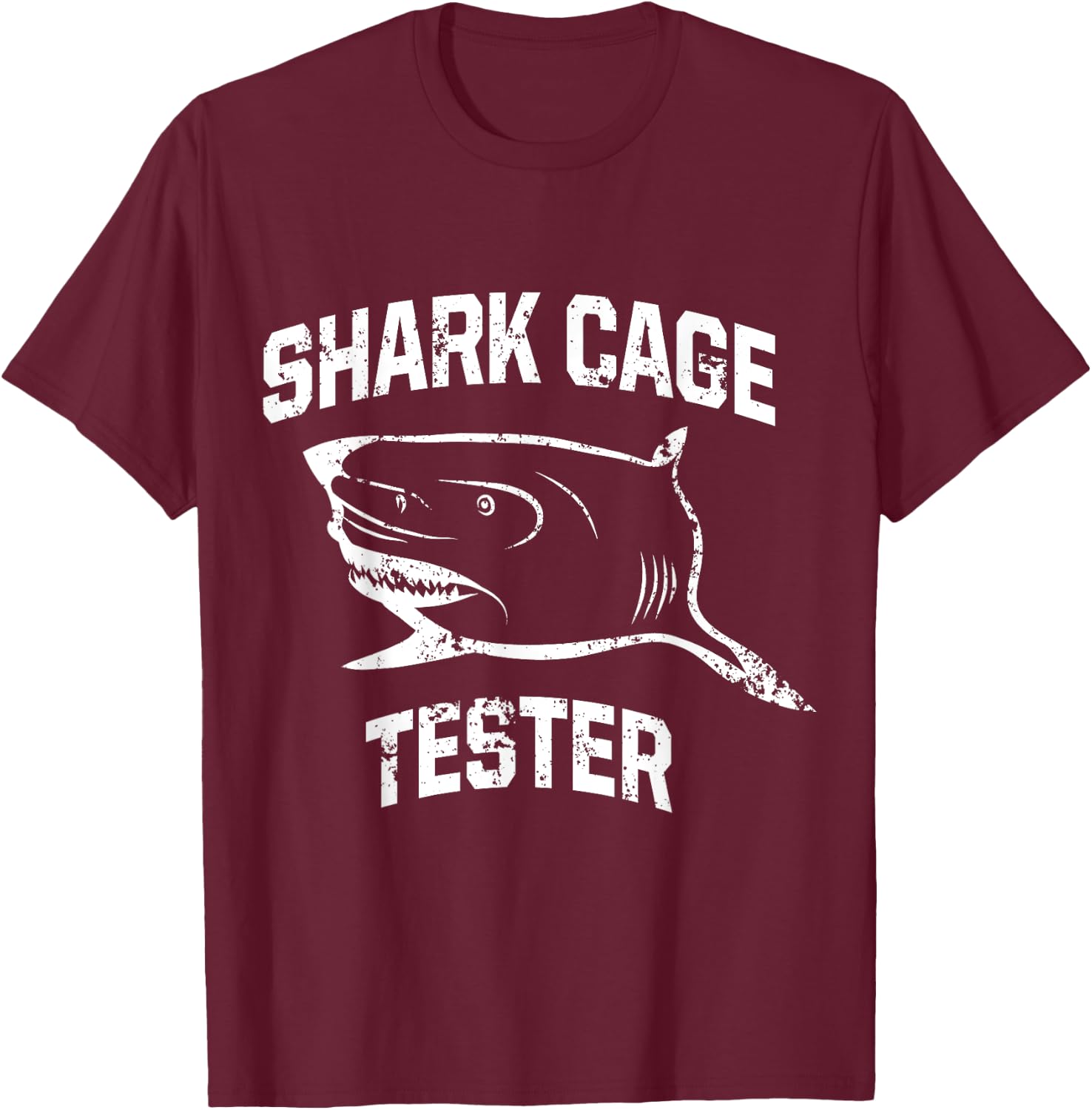 Amputee Humor Shark Leg Arm Funny Recovery Gifts T-Shirt - T-Shirt | Maroon