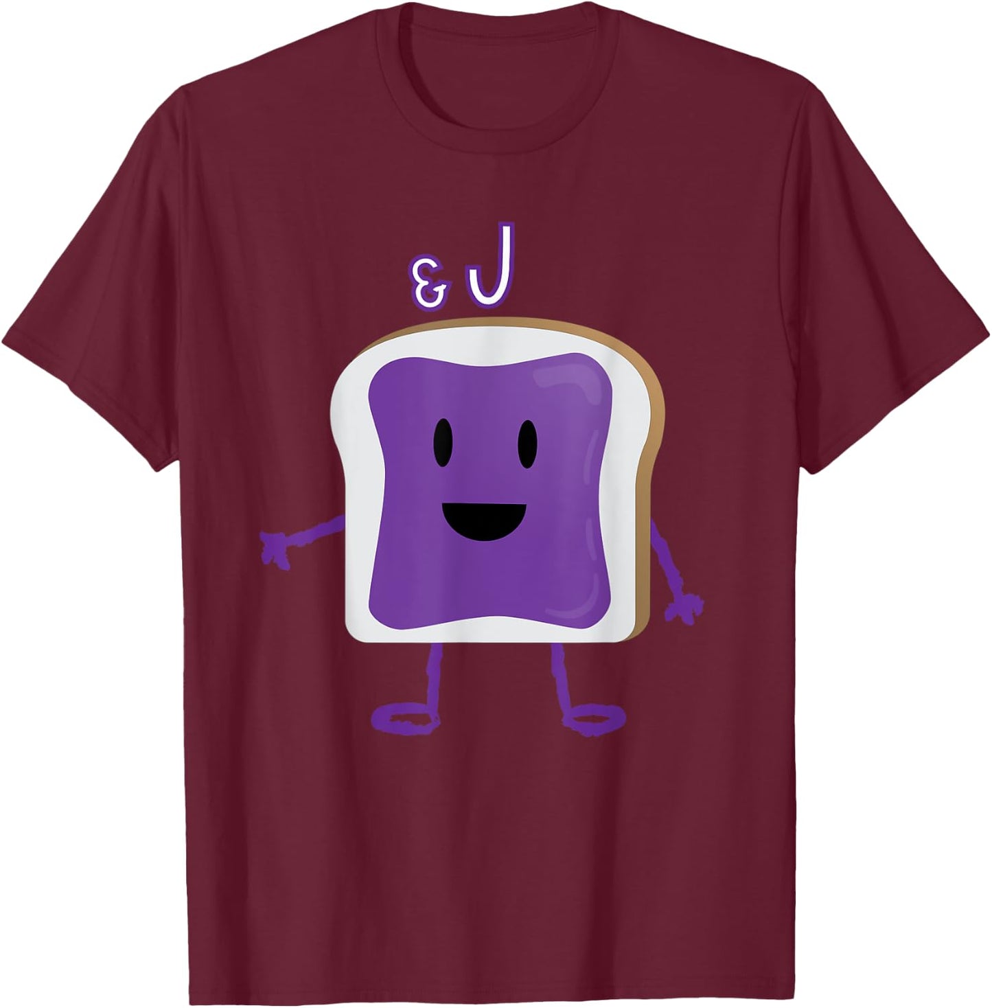 PB&J Jelly Halloween Matching Couples Costume T-Shirt - T-Shirt | Maroon