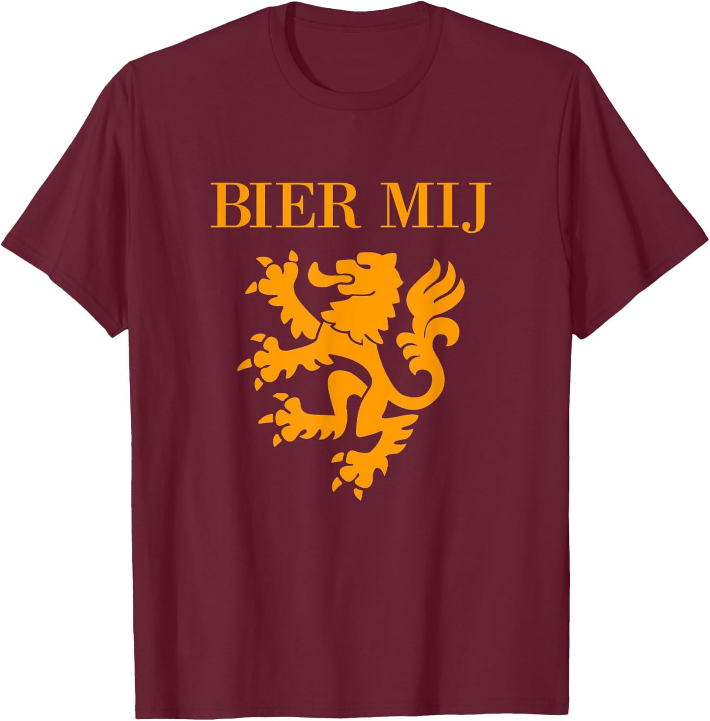 Beer Me In Dutch Hollands Shirt Funny Netherlands Souvenir T-Shirt - T-Shirt | Maroon