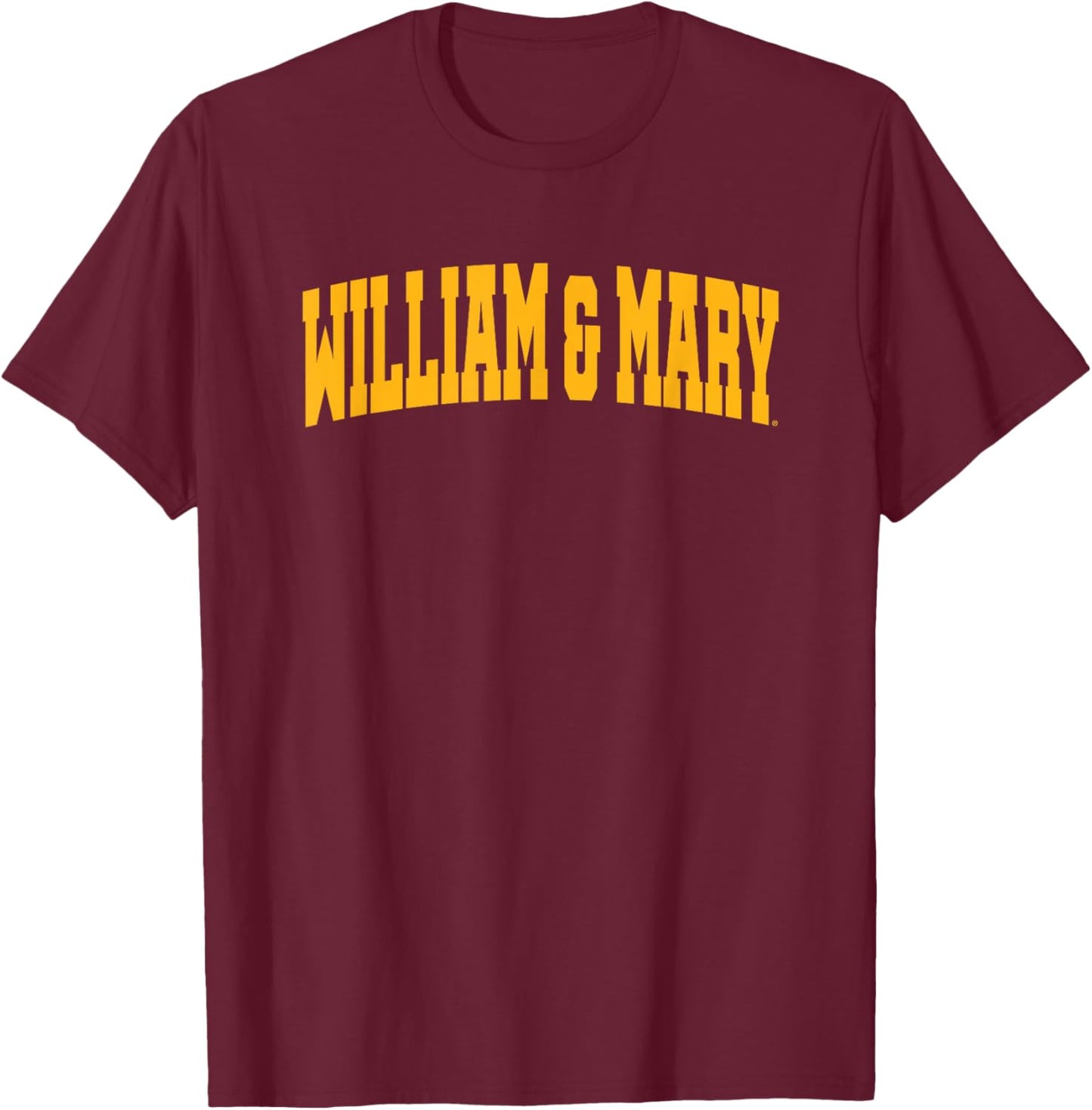 William & Mary Griffins School Name Arch T-Shirt - T-Shirt | Maroon