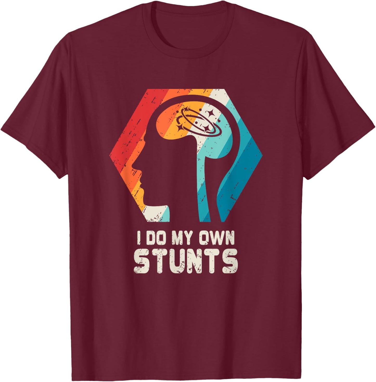 Concussion T Shirt Brain Head Injury Get Well Soon Gift T-Shirt - T-Shirt | Maroon