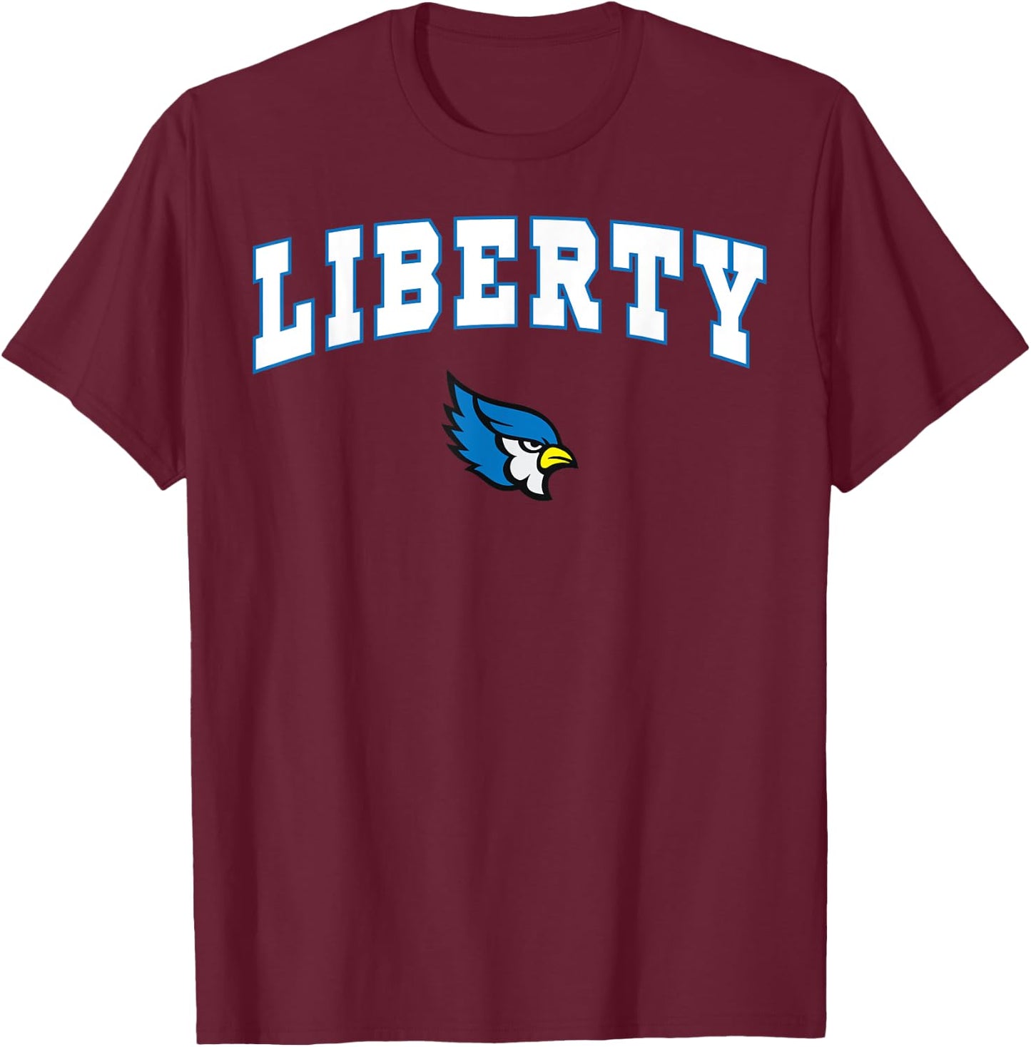 Liberty High School Blue Jays T-Shirt - T-Shirt | Maroon