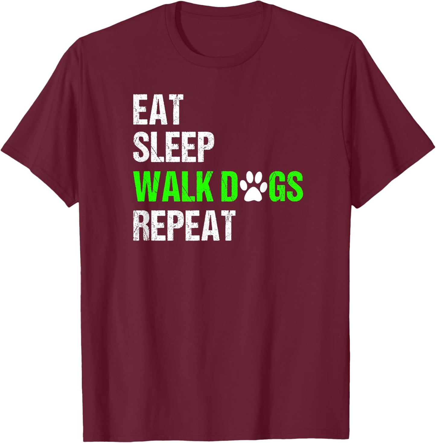 Dog Walker Shirt Dog Walking Gift Dog Lover Women Kids T-Shirt - T-Shirt | Maroon