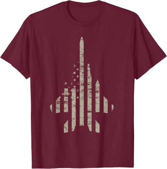F-15 Eagle Plane , Funny Air Force Quotes Gift T-Shirt - T-Shirt | Maroon