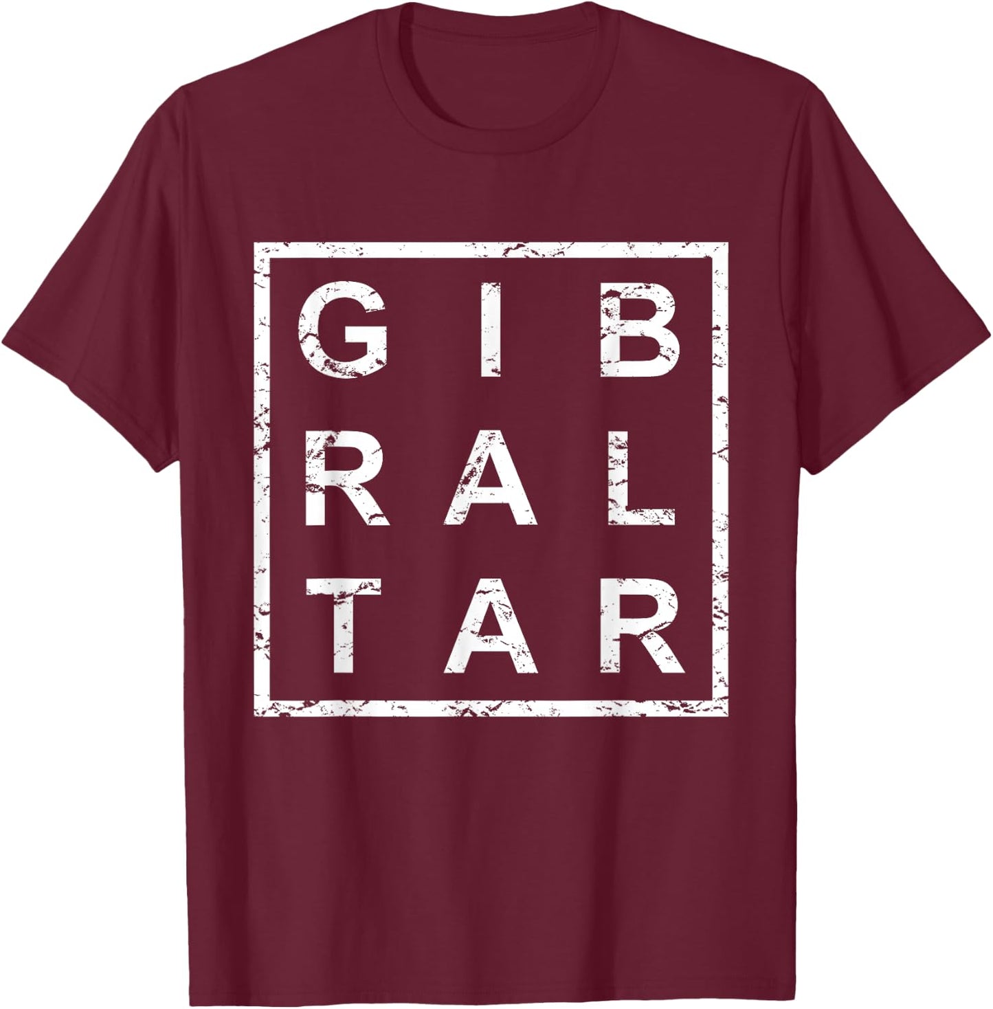 Stylish Gibraltar T-Shirt - T-Shirt | Maroon