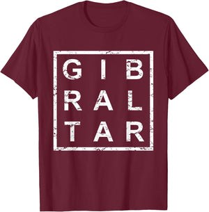 Stylish Gibraltar T-Shirt - T-Shirt | Maroon