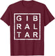 Stylish Gibraltar T-Shirt - T-Shirt | Maroon