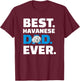 Havanese Dad T-Shirt - T-Shirt | Maroon
