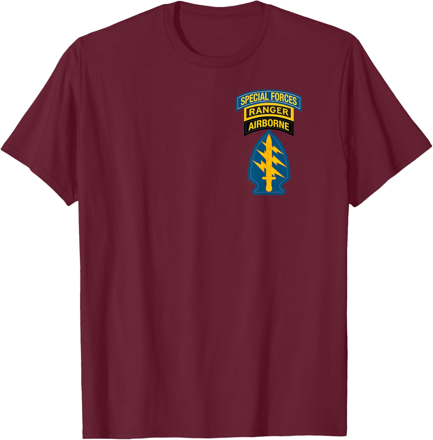 US Special Forces Shirt -Special Forces Ranger Classic T-Shirt - T-Shirt | Maroon