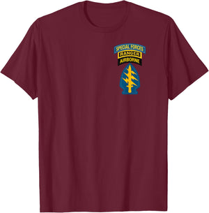 US Special Forces Shirt -Special Forces Ranger Classic T-Shirt - T-Shirt | Maroon