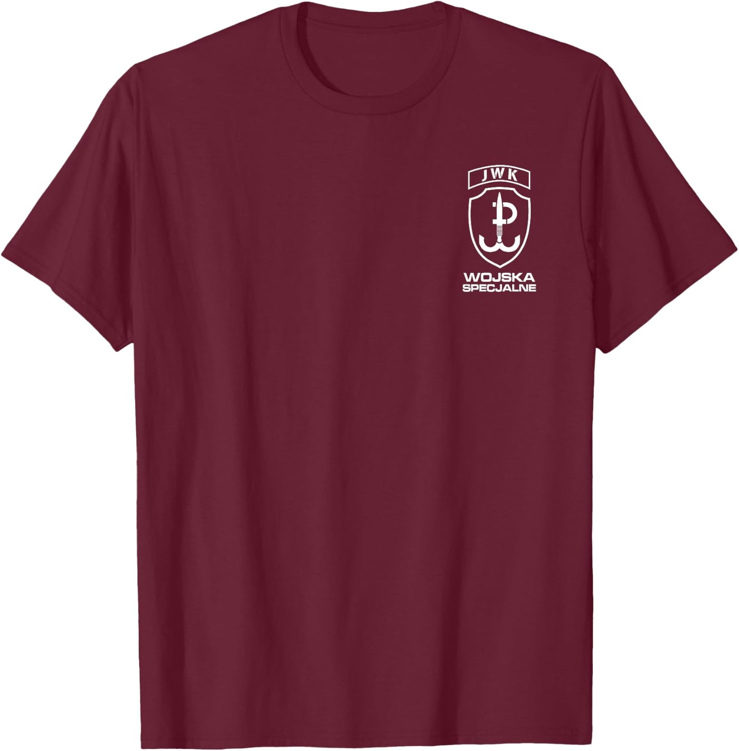 Poland Polish Special Forces JWK T-Shirt - T-Shirt | Maroon