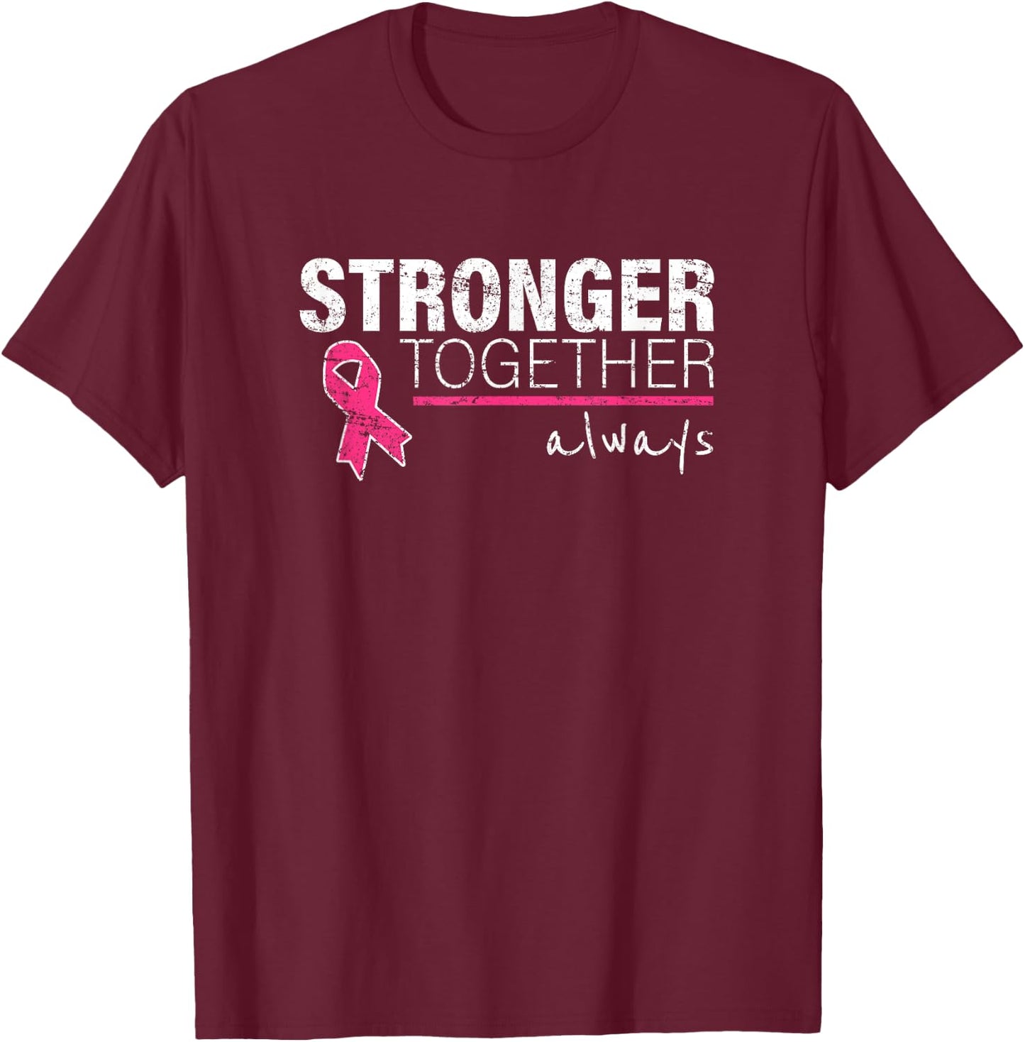 Nice Message Breast Cancer Awareness Pink Ribon Men Women T-Shirt - T-Shirt | Maroon