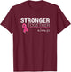 Nice Message Breast Cancer Awareness Pink Ribon Men Women T-Shirt - T-Shirt | Maroon
