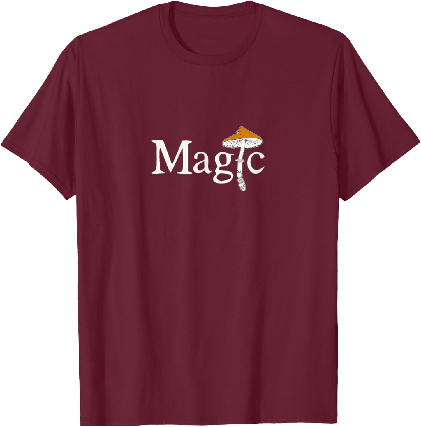 Magic Mushroom T-Shirt - T-Shirt | Maroon