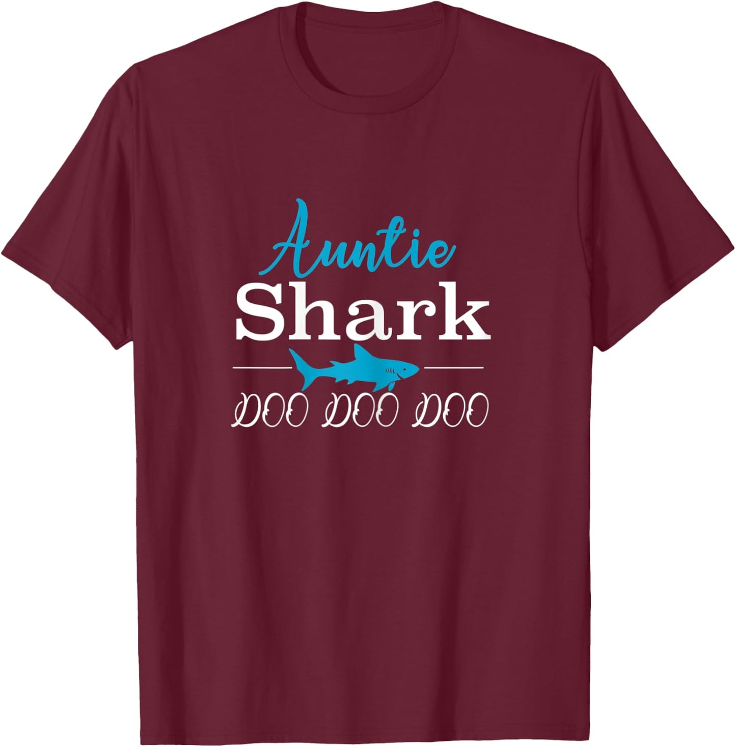 Auntie shark T-Shirt - T-Shirt | Maroon