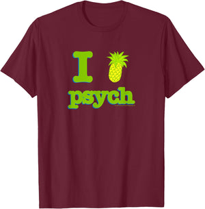 Psych I Love Psych T-Shirt - T-Shirt | Maroon