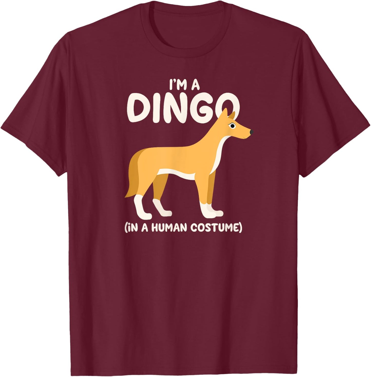 Dingo Costume Funny Dingoes T-Shirt - T-Shirt | Maroon