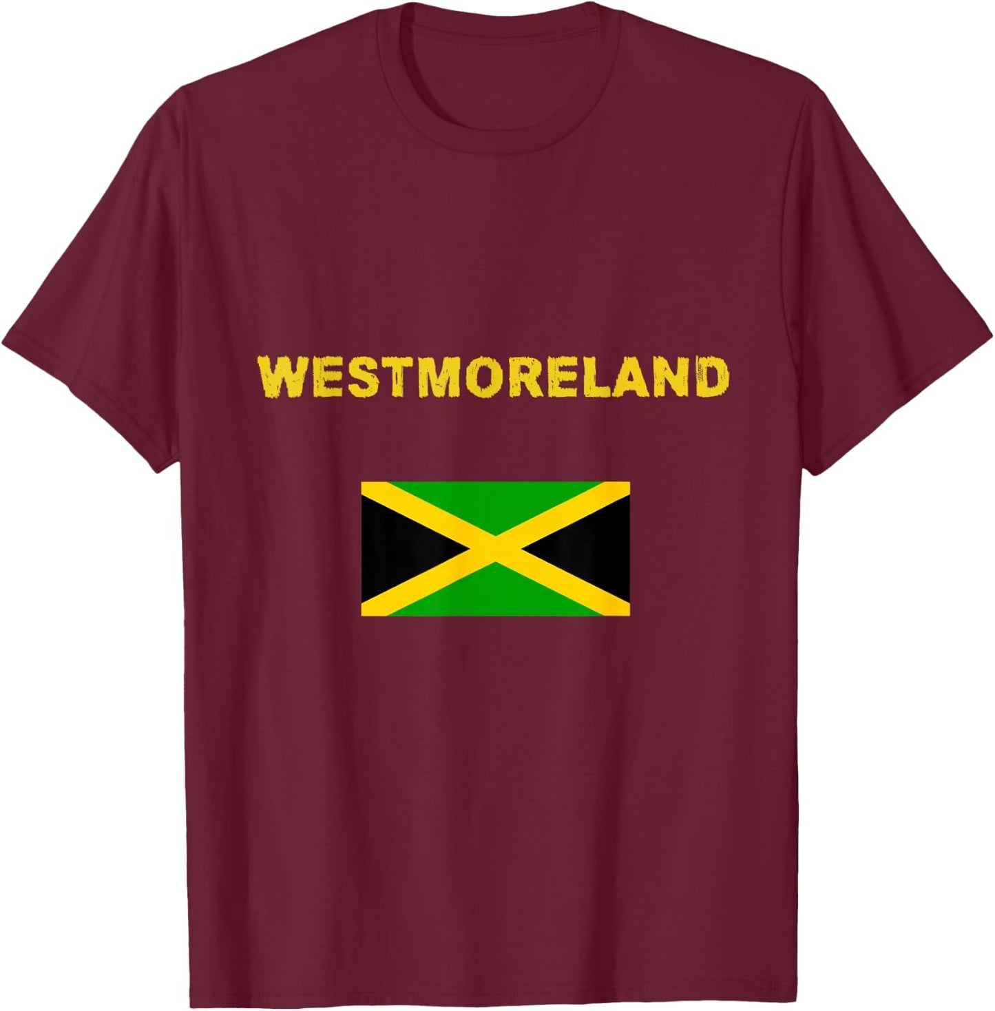 Westmoreland Jamaican T-Shirt - T-Shirt | Maroon