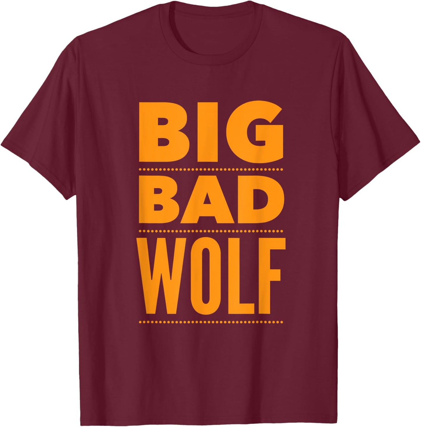 Big Bad Wolf Funny Halloween Costume Shirt T-Shirt - T-Shirt | Maroon