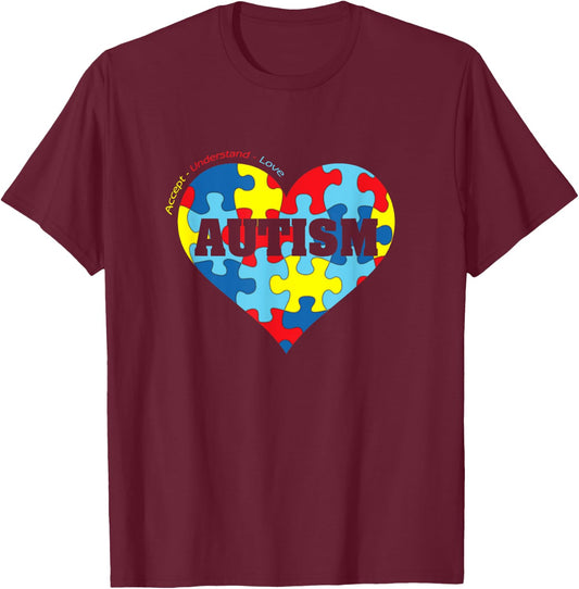 Autism - Autism Awareness Shirts 2020 T-Shirt - T-Shirt | Maroon