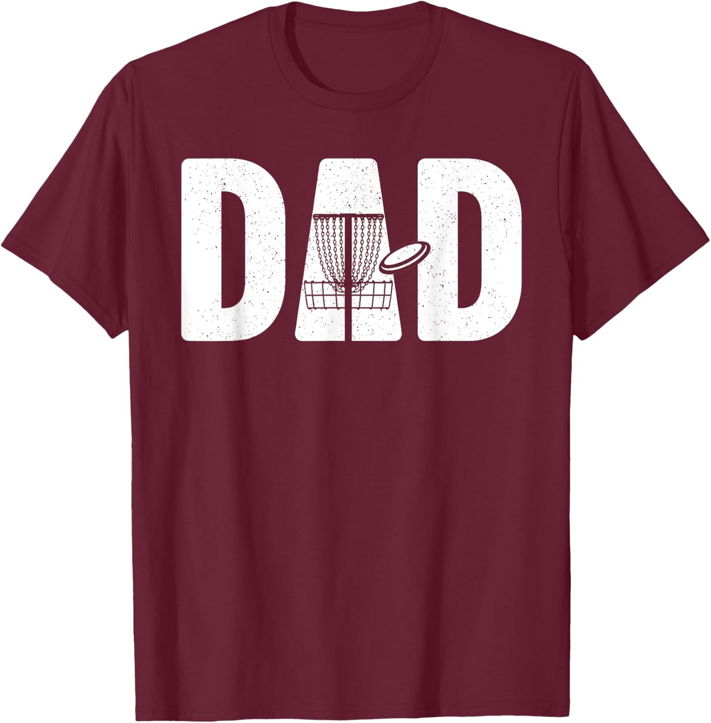 Funny Disc Golf Art For Dad Men Disc Golfer Disc Golf Lover T-Shirt - T-Shirt | Maroon