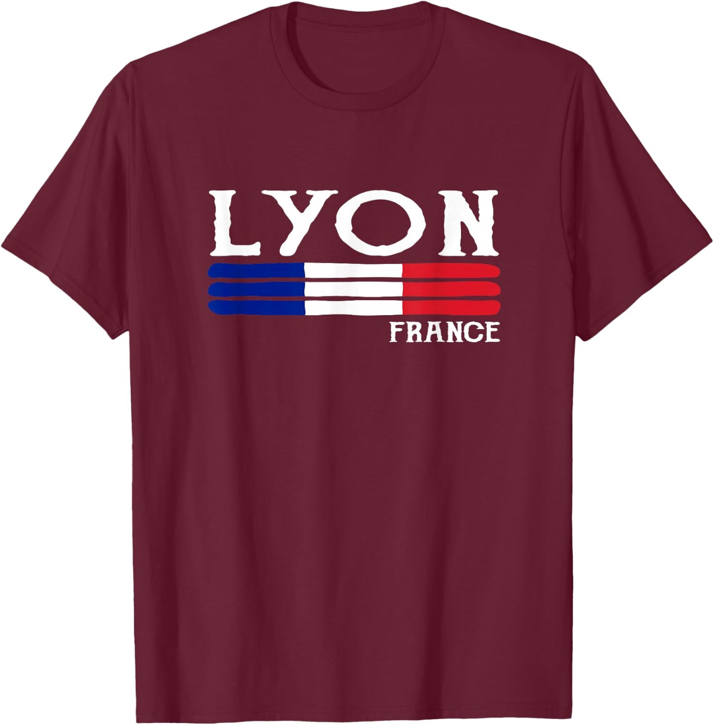 Lyon France T-Shirt - T-Shirt | Maroon