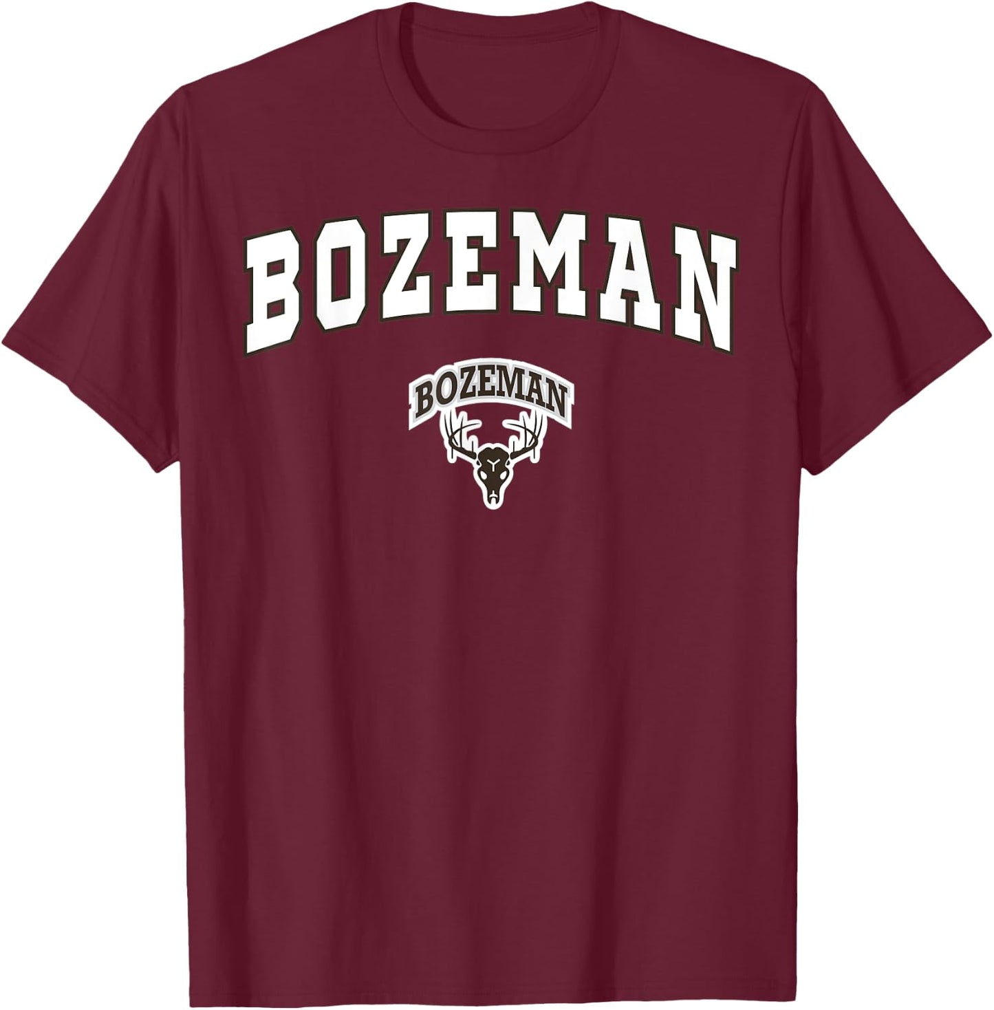 Bozeman High School Bucks C2 T-Shirt - T-Shirt | Maroon