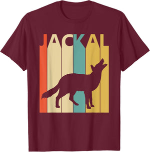 Spirit Animal Jackal Shirt - Vintage Jackal T-Shirt - T-Shirt | Maroon