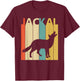 Spirit Animal Jackal Shirt - Vintage Jackal T-Shirt - T-Shirt | Maroon