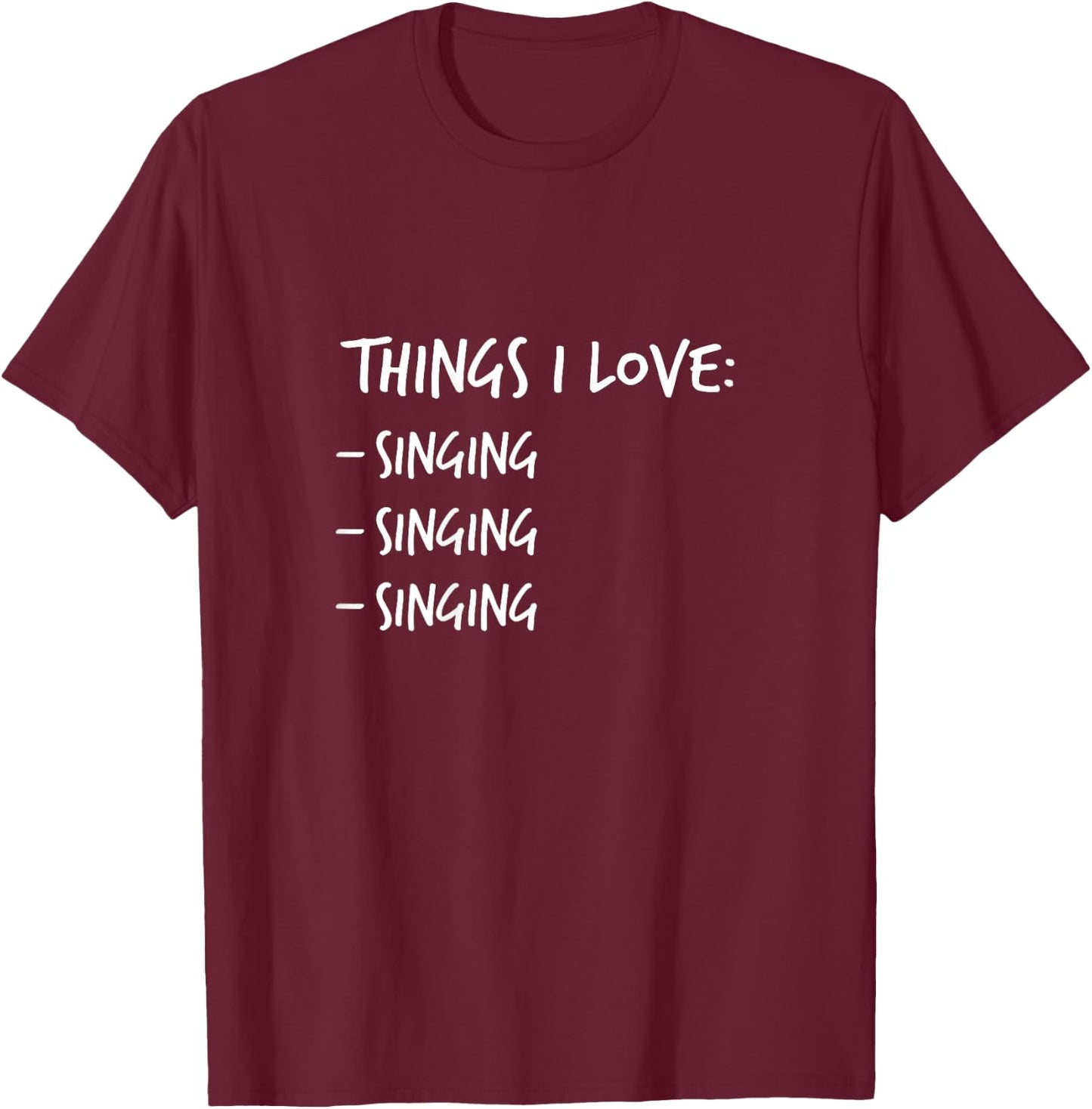 Funny Singing teen music lovers xmas T-Shirt - T-Shirt | Maroon