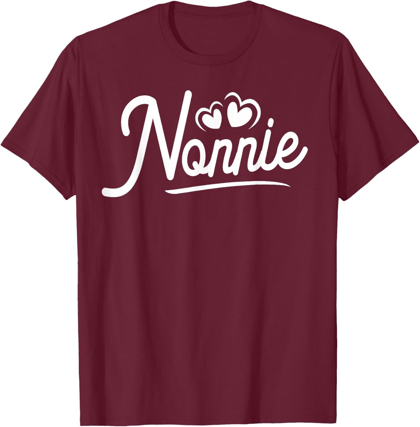 Nonnie Shirts Nonnie Birthday Gifts Cute Nonnie T-Shirt - T-Shirt | Maroon